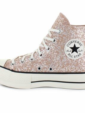 Converse Chuck Taylor All Star High Top Sneakers - Rose Gold Glitter